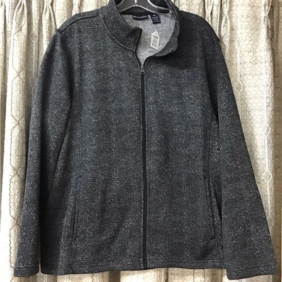 NorthCrest Ladies 3X black/white zipper jacket - Picture 1 of 2